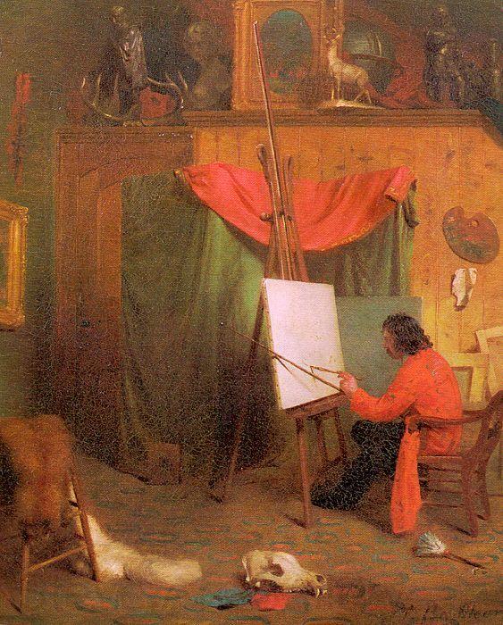 William Holbrook Beard Self Portrait in the Studio